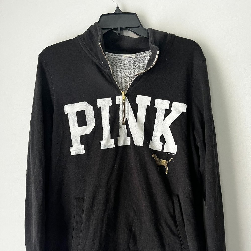Black Pink Quaterzip